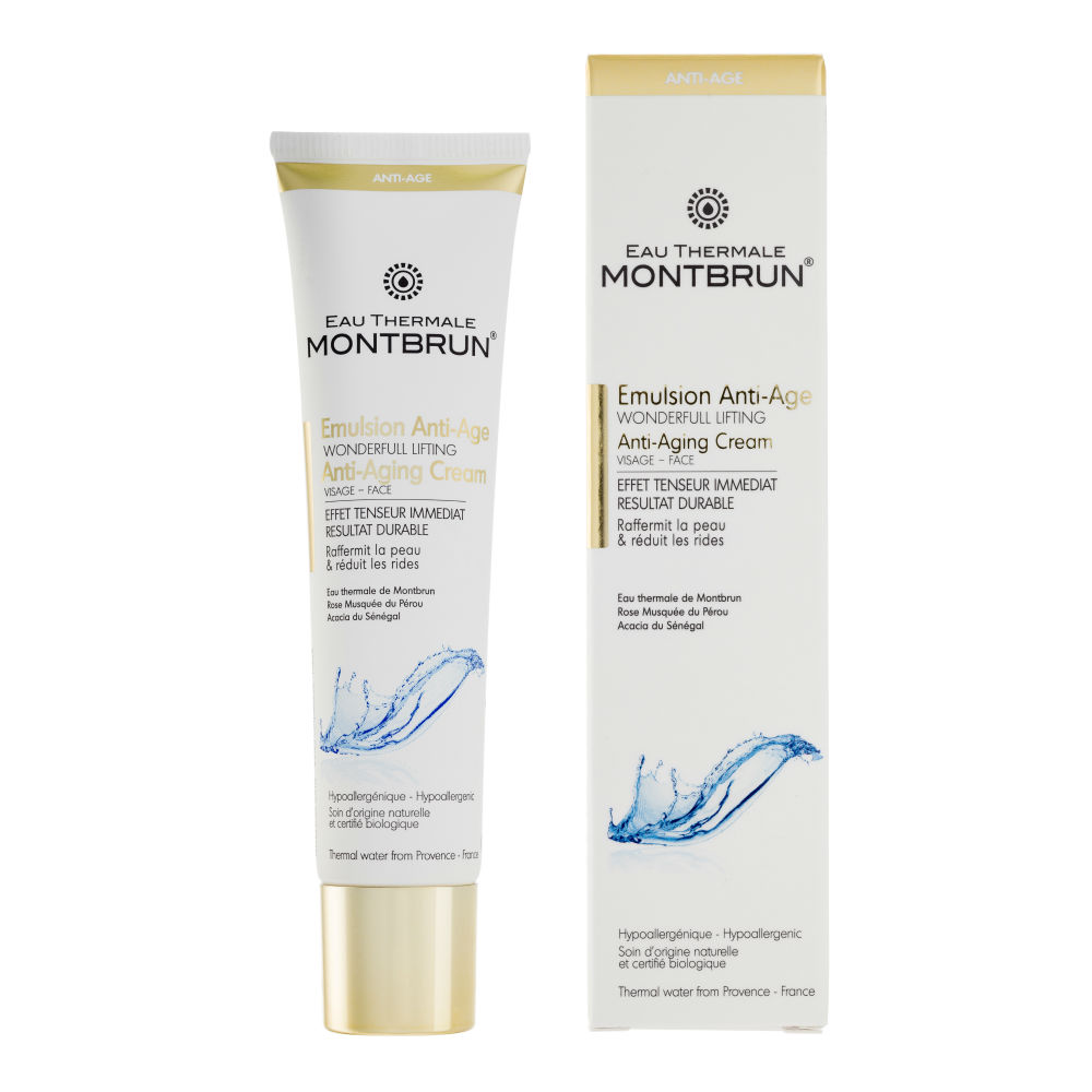 Montbrun anti-aging natuurlijke huidverziorging Cosmetica op basis van thermaal water
